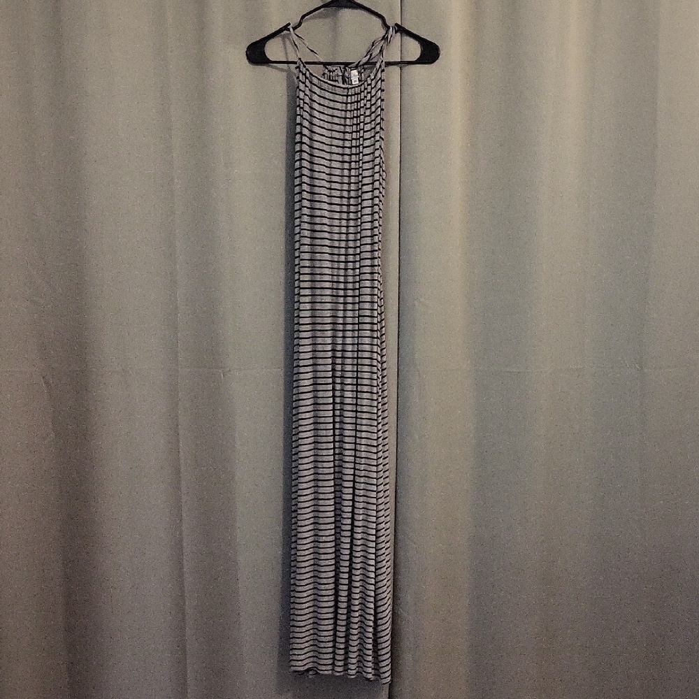 Olivia Matthews Black and White Halter Sundress